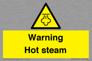 Warning Hot steam